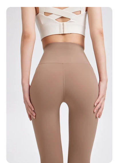 BIVIGAOS High-Quality Summer Sunscreen Shark Leggings Women Ultra-Thin High Elastic Nude Feeling Seamless Sport Fitness Leggings