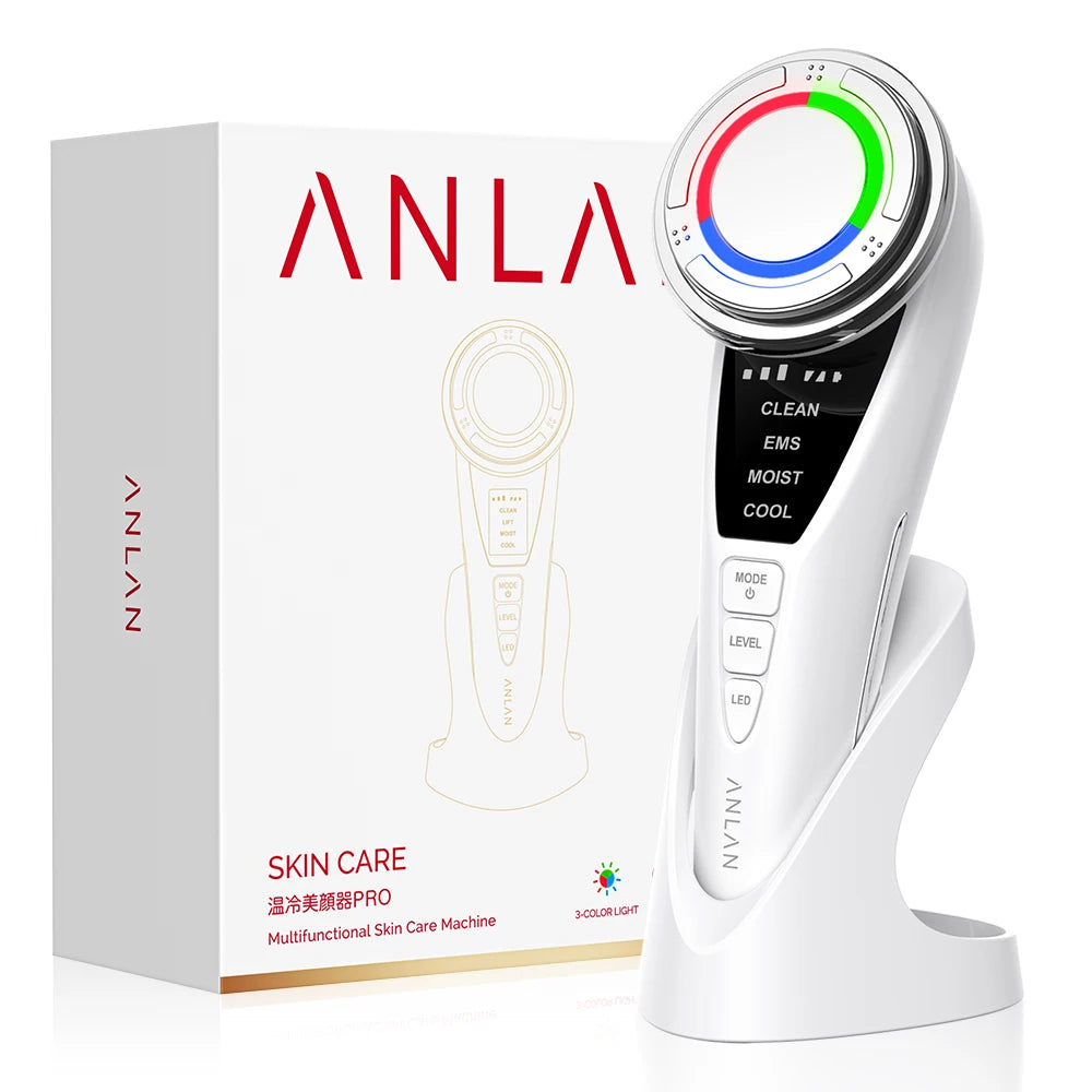 ANLAN Facial Massager Pro Microcurrent Face Lifting Skin Rejuvenation with Cold Deep Cleaning Anti-aging Skincare Beauty Device