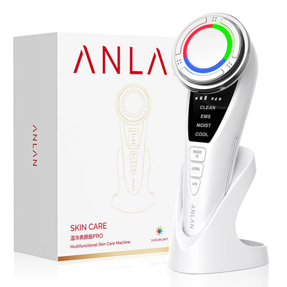 ANLAN Facial Massager Pro Microcurrent Face Lifting Skin Rejuvenation with Cold Deep Cleaning Anti-aging Skincare Beauty Device