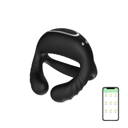 Vibrating Cock Ring for Men Silicone Penis Rings Intense Vibration Mens Vibrator Longer Harder Stronger Erection Adult Sex Toys