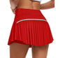 Fashion New Summer Sports Shorts Women Pleated Mini Skirt Anti Glare Short Skirt Running Outdoor Fitness Breathable Tennis Skirt