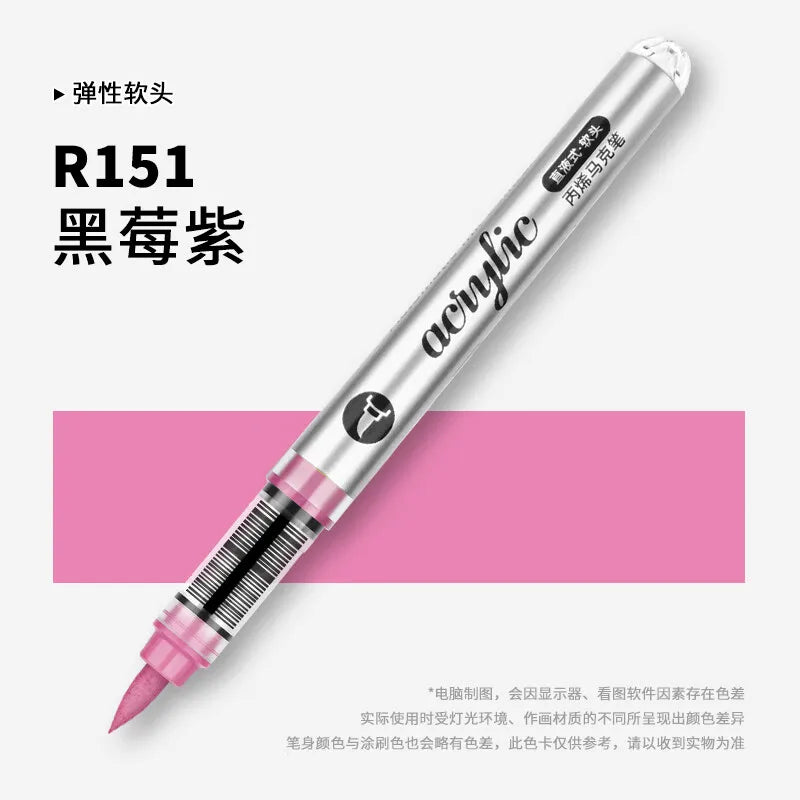 1 PC 120 Colors Acrylic Paint Marker Pens Professional Drawing Pens for Graffiti Manga School Aesthetic Stationery Art Supplies