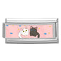 2025 New Women's Gift Cute Rabbit Cat Dogs Italian Charms Links Beads Fit 9mm Stainless Steel Modular Modular Bracelet Jewelry