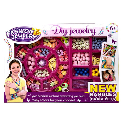 Creative DIY Handmade Pop Beads Toy Accessory Set Girl Jewelry Necklace & Bracelet Crafts Toys Education kids Birthday Gifts