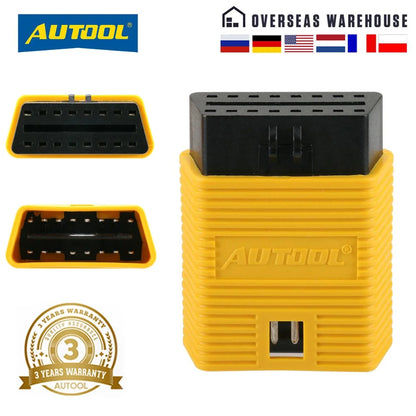 AUTOOL Car OBD2 Connector Extension Adapter Auto OBD 2 Extend OBD 16Pin Connect Parts For Univeral OBDII ELM327 Scanner Adapter