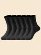 6/10 Pairs Men's Socks Spring Autumn Simple Casual Black White Striped Socks Breathable Mid Tube Sock High-quality Round Neck