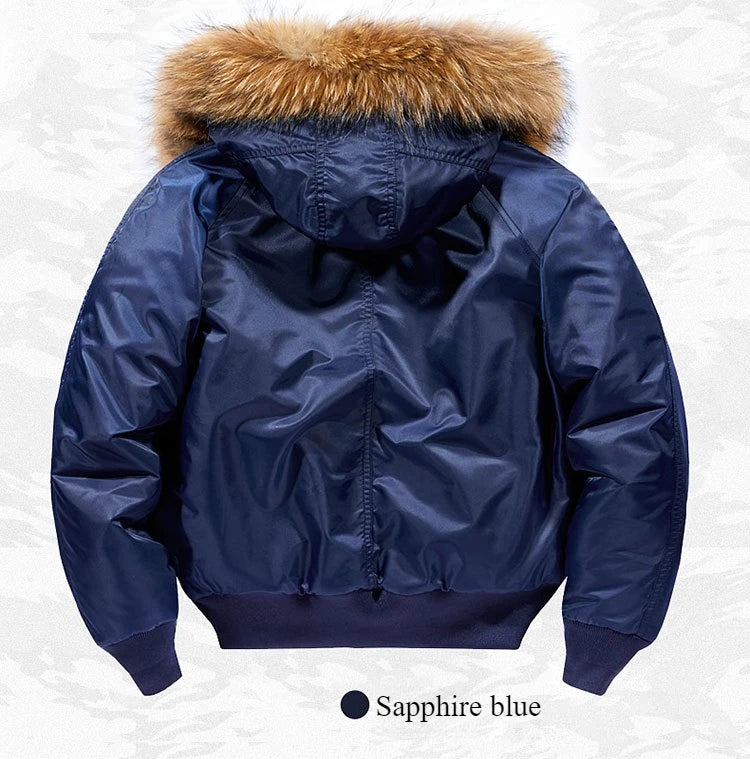 Pilot Men's jackets Thicken Winter Jacket Padding Man Down Jacket Coat Parkas Outdoor Fur Hooded Cotton Padded Jacket HXY0257