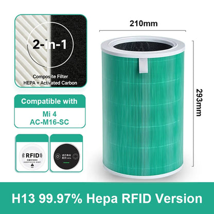 Replacement Hepa Filter for Mi 4 Activated Carbon Filter M16R-FLP-GL (BHR5120GL) for Mi Air Purifier 4 Replacement Mi 4 Filter