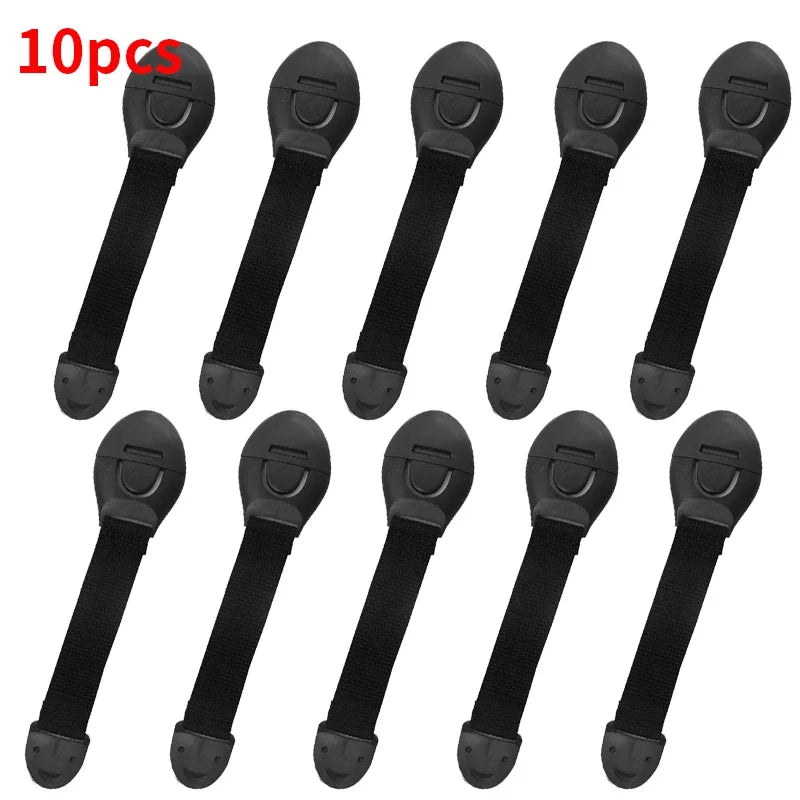 Children Safety Cabinet Locks Safe Quick and Easy Installation by Adhesive Tape Multi-Purpose Safety Locks for Cupboards Drawers