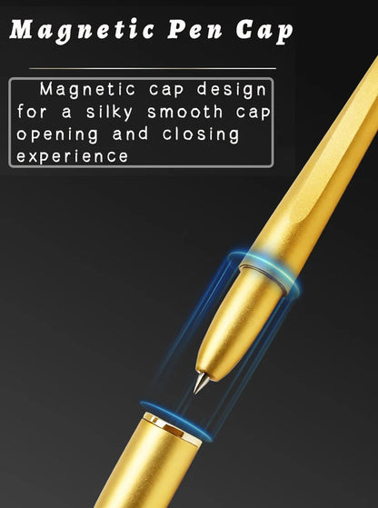 New Creative Aluminum Alloy Magnetic Levitation Self Supporting Signature Pen Business Office Swing Freely Not Fall Pen Gift Box