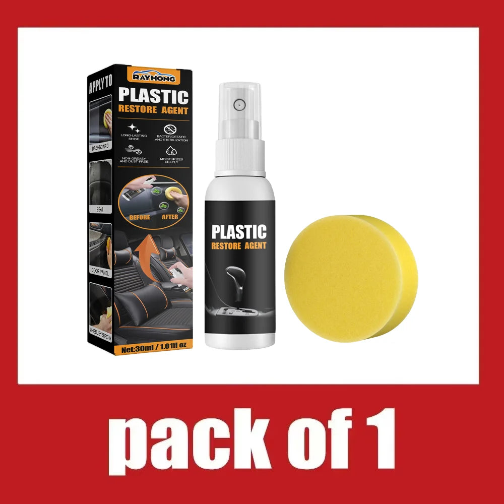 Car Plastic Restorer Back To Black Gloss Plastic Renovator Longlasting Coating Leather Restore Auto Polish Cleaning Products