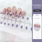 16/22 Tips Semi Cured Gel Nail Stickers for UV Lamp Designer Adhesive Nail Gel Wraps DIY Long-lasting  Nail Decoration