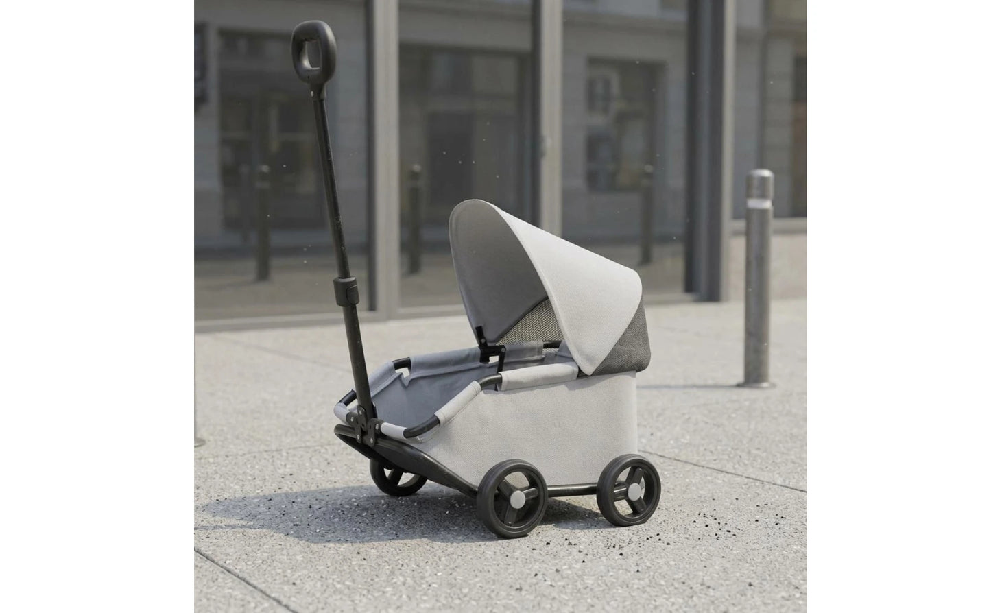 Foldable Pet Stroller 360-Degree Steering Lightweight Pet Stroller Rolling Carrier Body Transport Easy Fold
