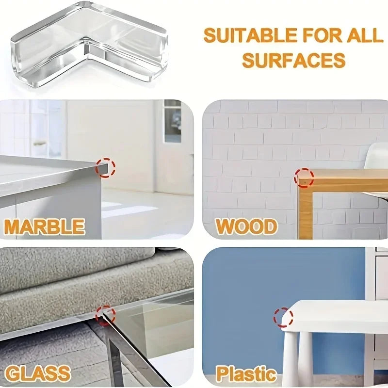 10PCS Transparent Anti Collision Angle PVC Pad Child Safety Corner Guard Baby Collision Proof Protector Christmas gift