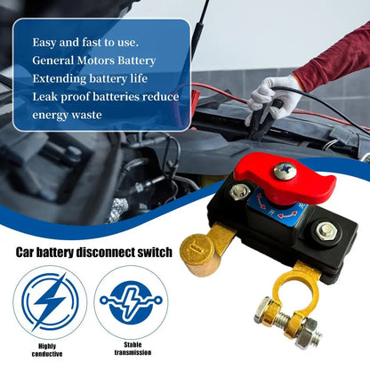 12/24V Car Battery Disconnect Switch Manual Automatic Circuit Breaker Anti-Power Off Leakage Protector Universal Auto Parts