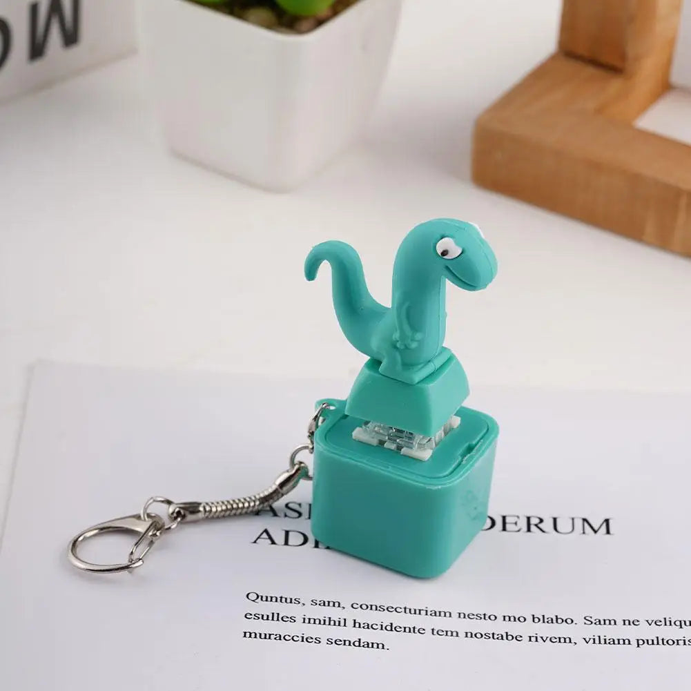 Luminous Sound Lizard Snake Rechargeable Decompression Button Emits Luminous Snake Keychain Press Decompression Sound Pendant