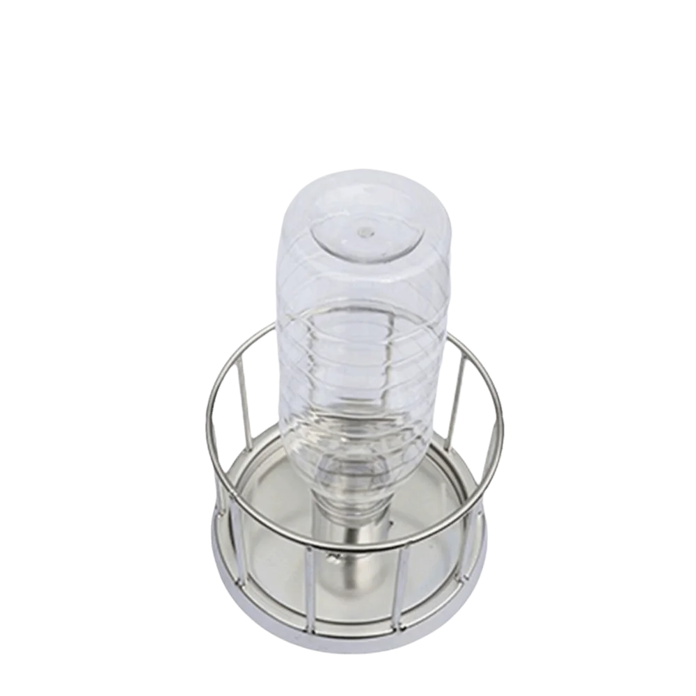 Large Capacity Turtle Stainless Steel Feeder Wear Resistant Wide Mouth Reptile Water Tray Fence Design Anti-overflow