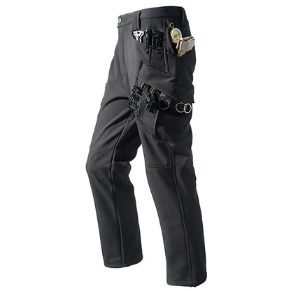Men's City Cargo Autumn Winter Fleece Softshell Hiking Pants Fishing Climbing Trekking Casual Hunting Camping Trousers M-5XL