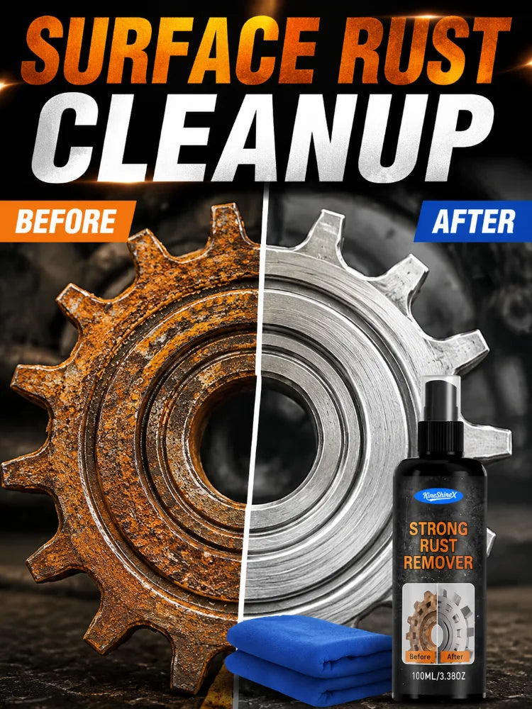 Rust Remover Spray Anti Rust Lubricant for Car Wheels Restore Metal Car Detailing