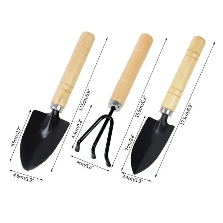 3Pcs Mini Garden Tools Set for Indoor Plants Cactus Vegetables Digging Weeding Flower Pot Small Plants Gardening Kit