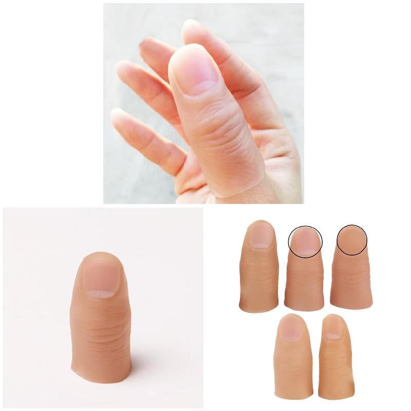 5pcs Finger Magic Tricks Fake Soft Thumb Tip Close Up Stage Show Prop Prank Toy Fake Finger Silicone Finger Prosthetic