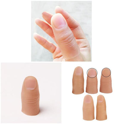 5pcs Finger Magic Tricks Fake Soft Thumb Tip Close Up Stage Show Prop Prank Toy Fake Finger Silicone Finger Prosthetic