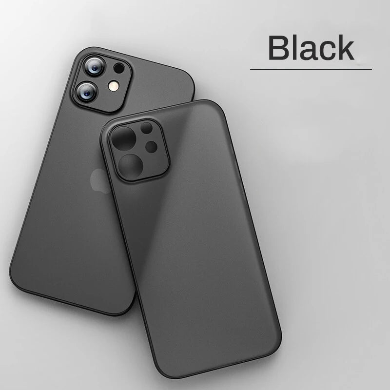 New Ultra Thin Matte Phone PP Case For Iphone 11 12 13 14 15 16 17 Air plus Pro Max Mini X Xr XsMax Slim Cover Cases