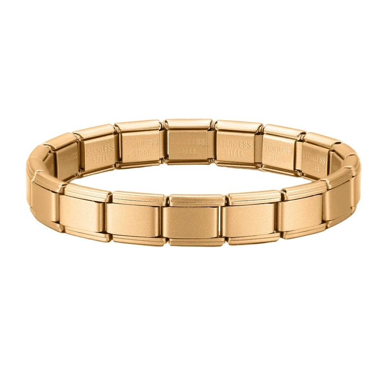 Y2K Italian Charm Bracelets DIY Basic Elastic Charm Stainless Steel Bracelet Fashion Women'S Jewelry Making Wholesale
