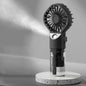 Portable Humidifier Fan Mini Water Mist Fan USB Rechargeable Handheld Fan Mist Spray Hand Fan Small Pocket Fan with Humidifier