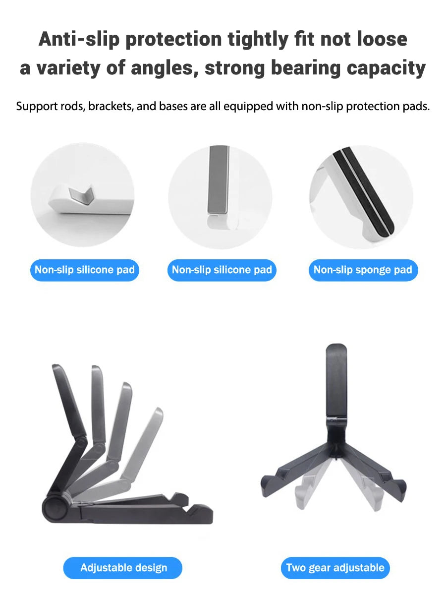 Universal Tablet Holder Portable Foldable Tablet Stand Desktop Mobile Phone Holder For iPhone Xiaomi Huawei Tablet Accessories