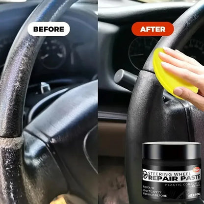 IFUBO 50ml Steering Wheel Leather Restorer Paste Quick Fix Non-Fading Car Interior Dashboard Repair
