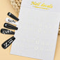 3D Glittery Gothic Letter Design Nail Art Stickers Uppercase Alphabet Letters Artistic Designs DIY Nail Art Decals Decoration #1