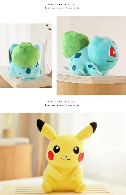 Pokemon Stuff Plush Toys Kawaii Pikachu Pichu Charmander Squirtle Psyduck Anime Soft Dolls Doll Kids Birthday Christmas Gift