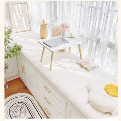 Customized Teddy Sponge Windowsill Cushion 4.5/6.5/9.5 Cm High-Density Sponge Cushion Waterproof Non-Slip Cushion Sofa Cushions