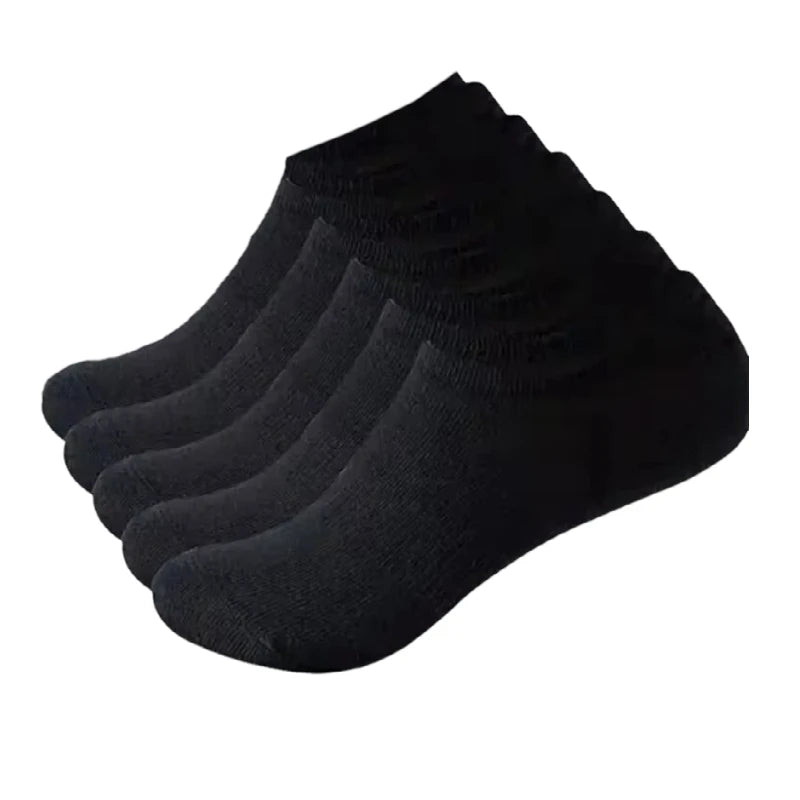 5 Pairs Socks MEN'S Mid-calf Spring and Autumn Sports Sweat Anti-odor MEN'S Socks Thin Sports Socks