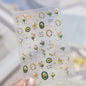 5D Starfish Fish Tail Small Fish Blue Bow Shell Silver Glitter Star Nail Art Stickers Ocean Fantasy Summer Nail Decals Manicure