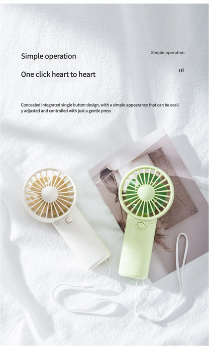 MEET SUN Portable Fan, Creative Pocket Handheld Mini Fan, Lightweight AAA Battery Powered (Batteries Not Included) Personal Cool