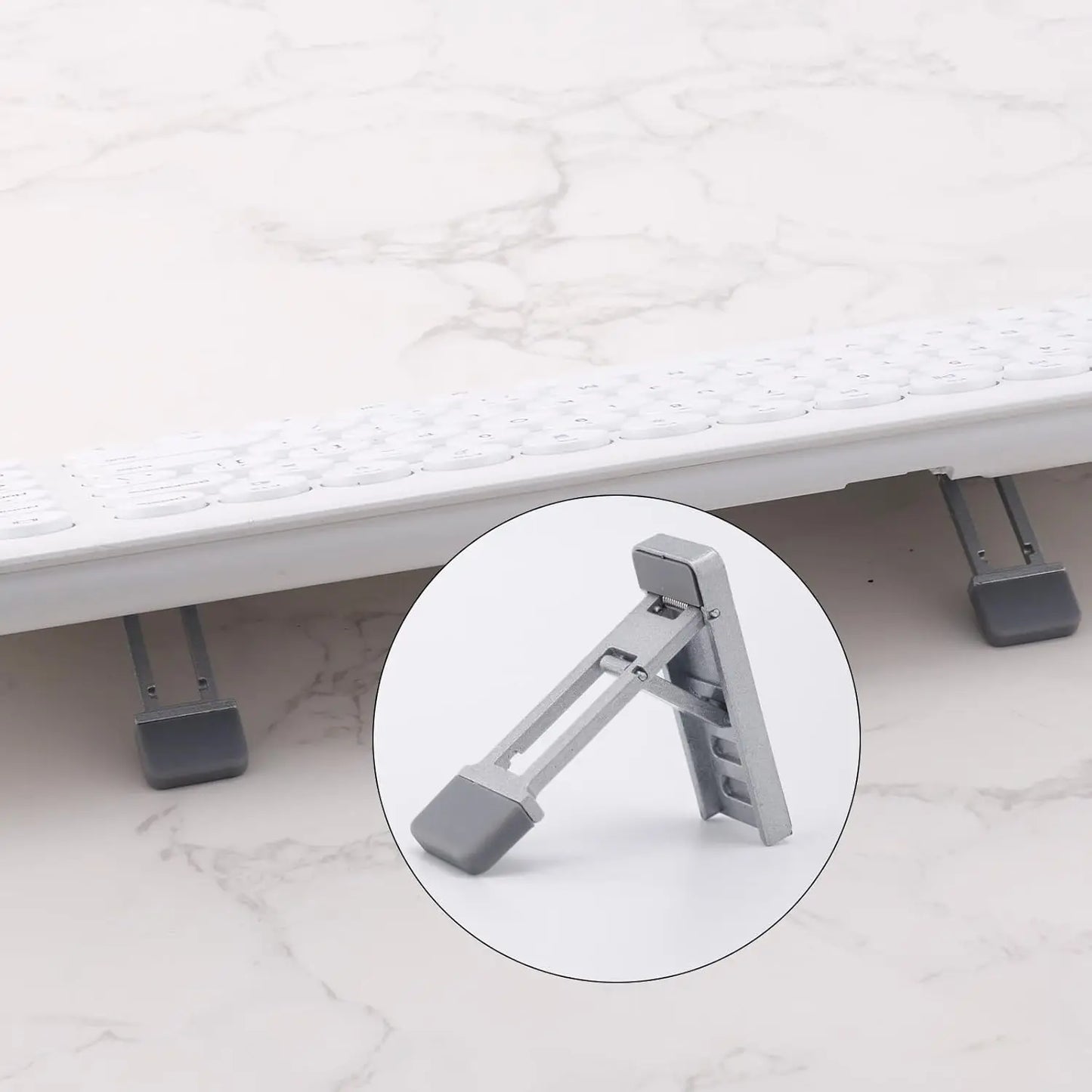 2Pcs Foldable Keyboard Riser Stand Adjustable Tilt Portable Mini Laptop Feet Ergonomic Keyboard Lift for Desk
