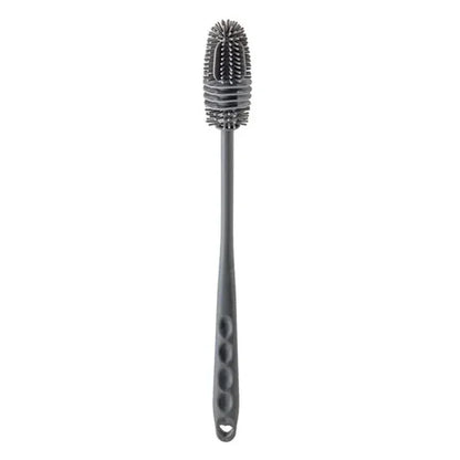 Long Handle Silicone Milk Bottle Brush - Kitchen Cleaning Tool for Glass Cup Scrubber Drink Bottle Cleaner with Ergonomic Design
