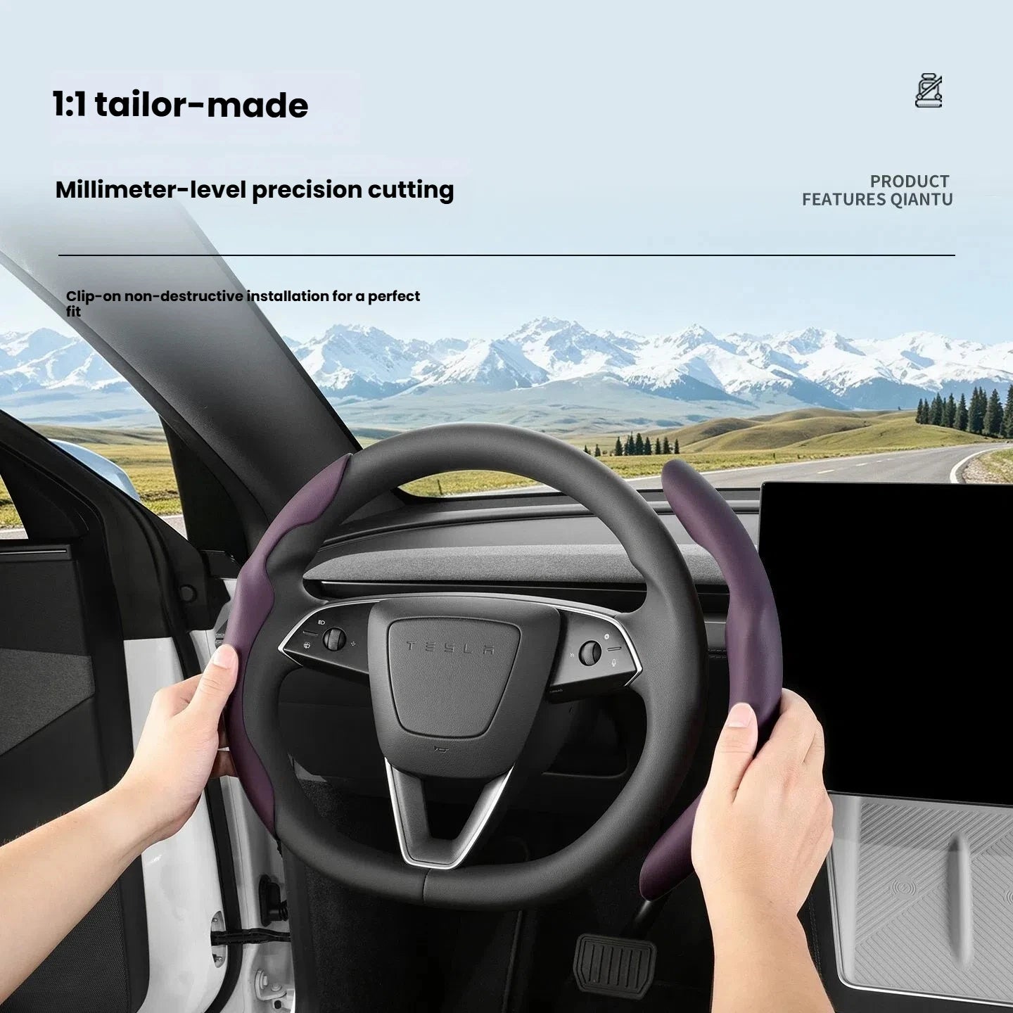 For Tesla Model Y/YL/3 Highland Center Console Wireless Charging Silicone Pad Cup Holder Mat Anti-slip black style accessories