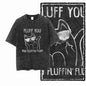 COOLMIND DB Cat Printed Cotton Acid Washed Exclusive Graphic Unisex T Shirt Cool Streetwear Men Tshirts Big Size Tee for Men
