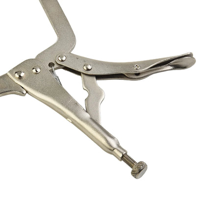 1pc 9inch C Clamp Metal Face Clamps Welding Steel Clamps Vise Grip Locking Welding Pliers Woodworking Wood Tenon Locator Tool