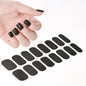 16Tips UV Semi-Cured Gel Nail Wraps Sticker 5D Pure Color Full Cover UV Lamp Gel Sticker Long-Lasting Nail Extension Patch Strip