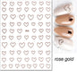 3d Nail Art Stickers Red Black White Love Hearts Stars Clouds French Full Tips Adhesive Nail Decals Slider For Manicure