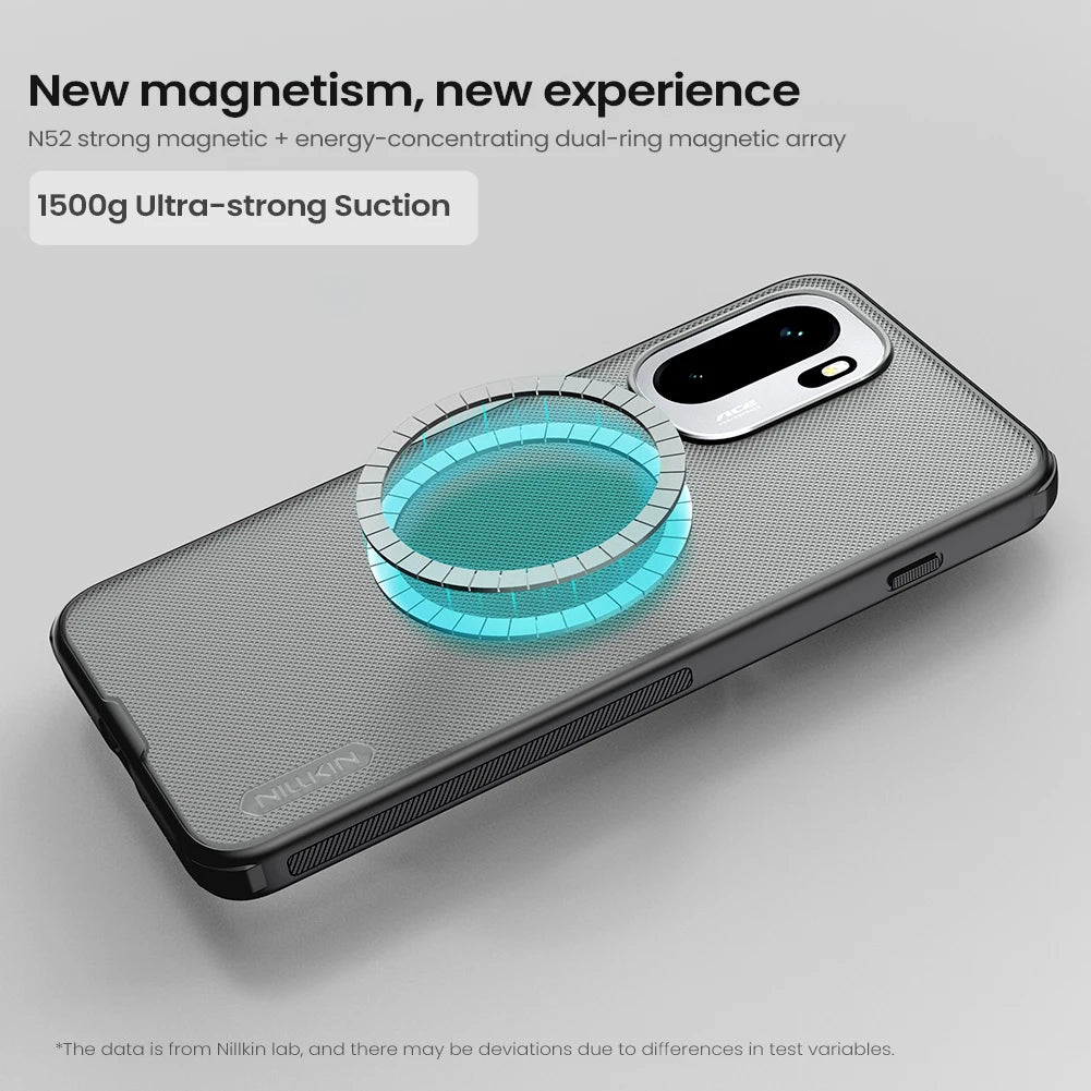 Nillkin For OnePlus 15R 5G Case for Magsafe Magnetic Frosted 360 Hard PC+TPU Soft Frame Back Cover Protection funda