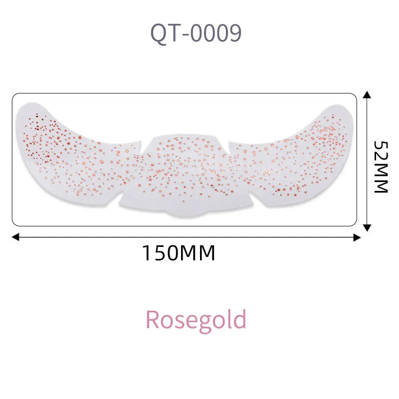 1pc Hot Stamping Freckles Makeup Sticker Metallic Radiation Golden Silver  Fake Freckles Temporary Tattoo Stickers Face Makeup