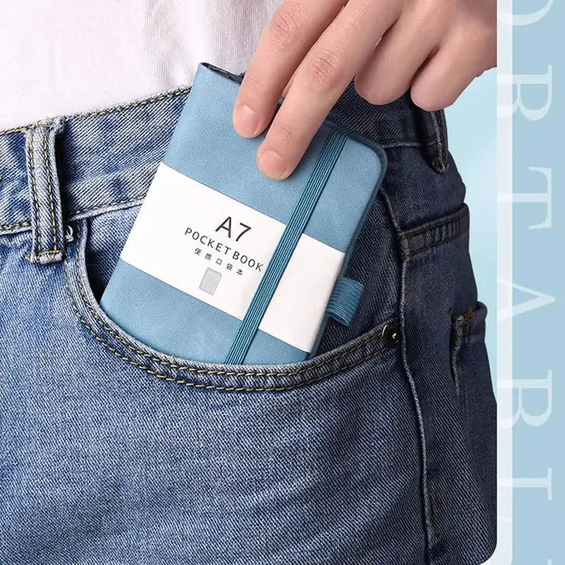 96Page/This pink colorA6 A7Portable Notebook，Simple Mini Notebook Office Memo，Student Office Diary Planner Pocket Notebook