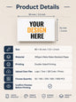Custom Logo Business Cards 300gsm Matte Water-Resistant Paper Double-Sided Printing Text QR Code Photo 90x54mm 50-1000Pcs Set