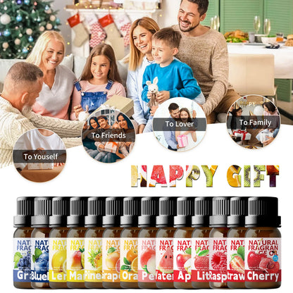 25Type Fruit Fragrance Oils Fruity Fragrance Oil For Diffuser Candles Making -Strawberry Lemon Peach Banana Mango