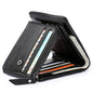 CONTACT'S Genuine Leather Short Wallets for Men Trifold Card Holder Money Clip Coin Purse Male Pocket Wallets Men's Purse Bags